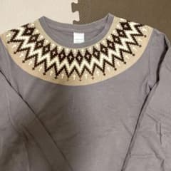 NUMBER (N)INE エスニック柄　長袖Tシャツ サイズ4のサムネイル