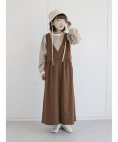 ehka sopo/エヘカソポ　Vネックタックジャンパースカートのサムネイル