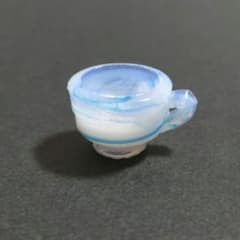 希少 ぺろぺろ ペロペロガラス カップ 骨董 当時物 大正 昭和 レトロ ④ ペロペロ ガラス】コーヒーカップ 青 昭和初期 レトロ 激レア 当時物