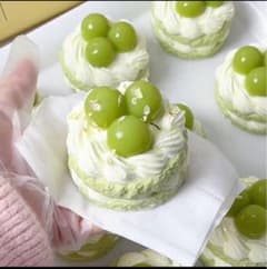 トトロのこもり　スクイーズ　シャインマスカット ケーキ スクイーズ チャームのサムネイル