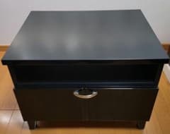 テレビ台　キャビネット　テーブル　黒　中古品のサムネイル