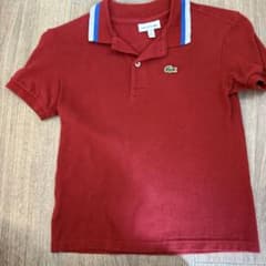 LACOSTE エンジ色 ポロシャツ サイズ6 - メルカリ