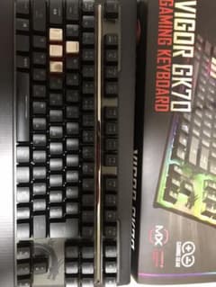 MSI GK70 ゲーミングキーボード銀軸のサムネイル
