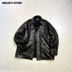 25AW】フリークスストアCalf Leather ミニマル カーコート M - メルカリ