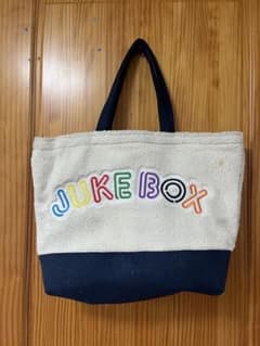 JUKE BOX ロゴ刺繍 ボアトートバッグのサムネイル