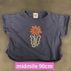 midmile フラワー刺繍 Tシャツ 90cmのサムネイル