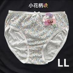 흰색 작은 꽃 무늬 여성 반바지 팬티 코튼 반바지 1 장 LL