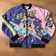 ポップアート柄 ジップアップジャケットのサムネイル