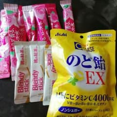 のど飴、ローズ水、桃紅茶のサムネイル