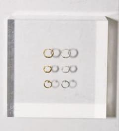 ◾️廃盤商品Mini Hoop Pierce 3 Set ミニフープピアス3セットのサムネイル