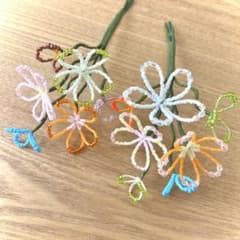 ビーズフラワー ブーケ ハンドメイド インテリア 造花 - メルカリ