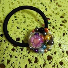 ハンドメイド ヘアゴム レジンのサムネイル