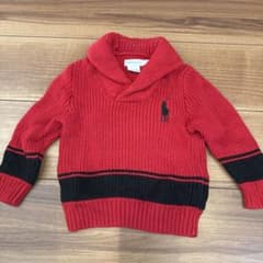 Ralph Lauren 赤黒 ニットセーター 24Mのサムネイル