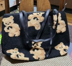 くまさん　モコモコ　トートバッグのサムネイル