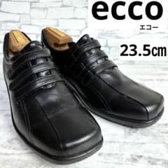 ecco エコー　ベルクロスニーカー　マジックテープ　レザー　コンフォート　黒 ecco エコー ベルクロスニーカー マジックテープ レザー コンフォート