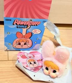 POPMART Crybaby 파워 퍼프 걸스 토끼 블로섬