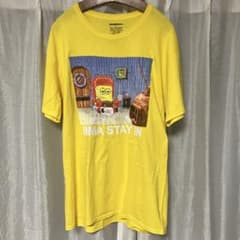 Nickelodeon スポンジボブ Tシャツ イエロー Lサイズのサムネイル