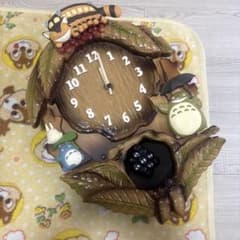 ジブリ となりのトトロ 壁掛け振り子時計 ネコバス ジャンク品 - メルカリ