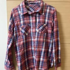 DouDouチェック柄 長袖シャツのサムネイル