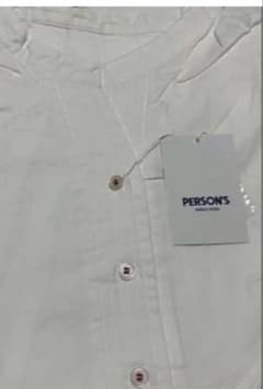 新品未使用‼️PERSONS スキッパーカラーロングシャツ - 5