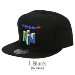 .ニンテンドー64 希少 オフィシャル キャップ 任天堂 マリオ ブラック 激レア品 Nintendo 64 キャップ 帽子 ブラック 公式 希少 - メルカリ