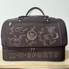 M.U.SPORTS 刺繍デザイン ゴルフキャディバッグ ブラウンのサムネイル