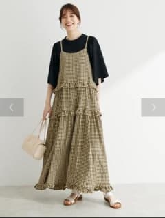 グリーンパークス☆ Petit Fleurカラーギンガムキャミワンピのサムネイル