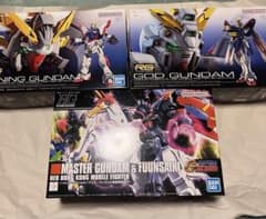 RGゴッドガンダム、シャイニングガンダム　HGマスターガンダム&風雲再起セット RGゴッドガンダム、シャイニングガンダム HGマスターガンダム&風雲再起
