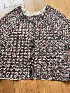 テープヤーン刺繍編みジャケット　とらじ様専用のサムネイル
