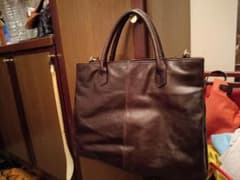 最終値下げ　COMME CA MEN 牛革ビジネスバッグのサムネイル