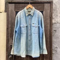 リー Lee ビンテージ デニム ウエスタンシャツ L シャンブレーシャツ 長袖のサムネイル