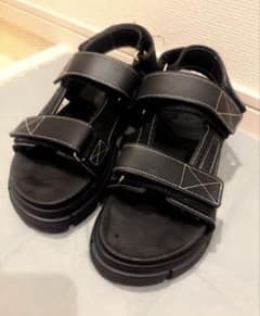 GANNI ラバー サンダル 黒 36