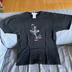 LEFT ALONE刺繍Tシャツ Mサイズ 黒のサムネイル