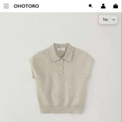 OHOTORO Pot French Sleeve Knit - メルカリ