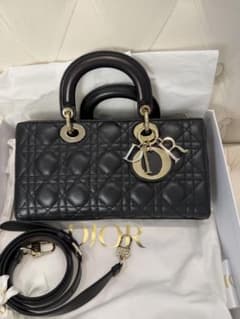 極美品 DIOR レディディオール D-JOY 黒×ゴールド 付属品完備のサムネイル