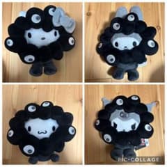 サンリオ黒ミャクミャクぬいぐるみM4種 - メルカリ