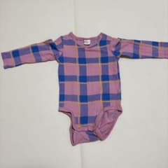 H&M ベビー ロンパース チェック柄 ピンク ブルーのサムネイル