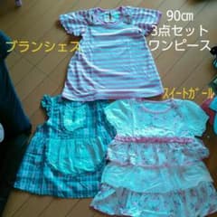 ほな様専用★90㎝　ワンピースベビー　キッズ　ガール　女児　春夏　半袖のサムネイル