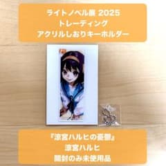 라이트 노벨전 2025 트레이딩 아크릴 북마크키링 스즈미야 하루히