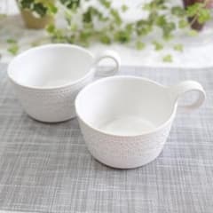 【未使用】わかさま陶芸スープカップ2個セットのサムネイル