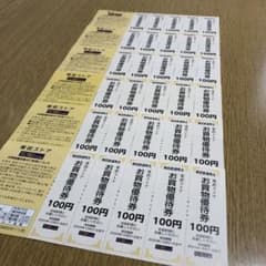 東武鉄道株主優待　東武ストアお買い物優待券6シートのサムネイル