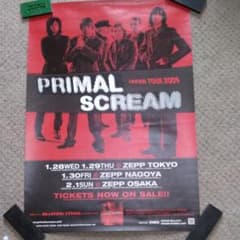PRIMAL SCREAM JAPAN TOUR 2009 告知ポスター 非売品のサムネイル