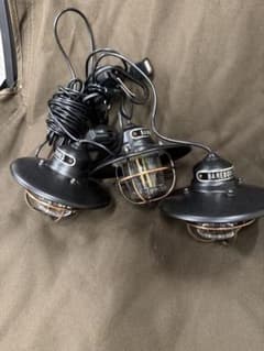 ベアボーンズ 3連 エジソンストリングライト LED ランタン ブラックのサムネイル