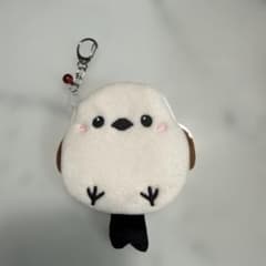 シマエナガ ぬいぐるみ ポーチ キーホルダーのサムネイル