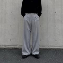 90's Gray Wide Slacks Archive - メルカリ