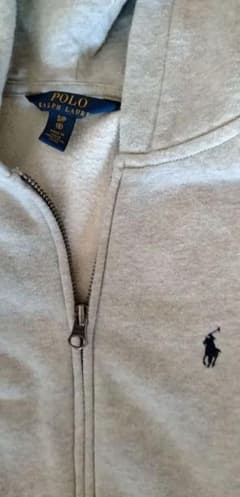 Polo グレー フルジップパーカー　８歳児用(140cm程度)のサムネイル