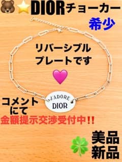 希少‼️新品Diorチョーカーリバーシブルプレート