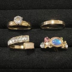 ヴィンテージデザインアクセサリーリング指輪ゴールドカラー遺品整理