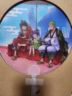 ONE PIECE　涼風うちわ☆ルフィ&ゾロ&お玉デザインのサムネイル
