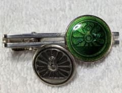 非売品・賞】国鉄 名古屋鉄道管理局 動輪マーク ネクタイピン＆ボタン